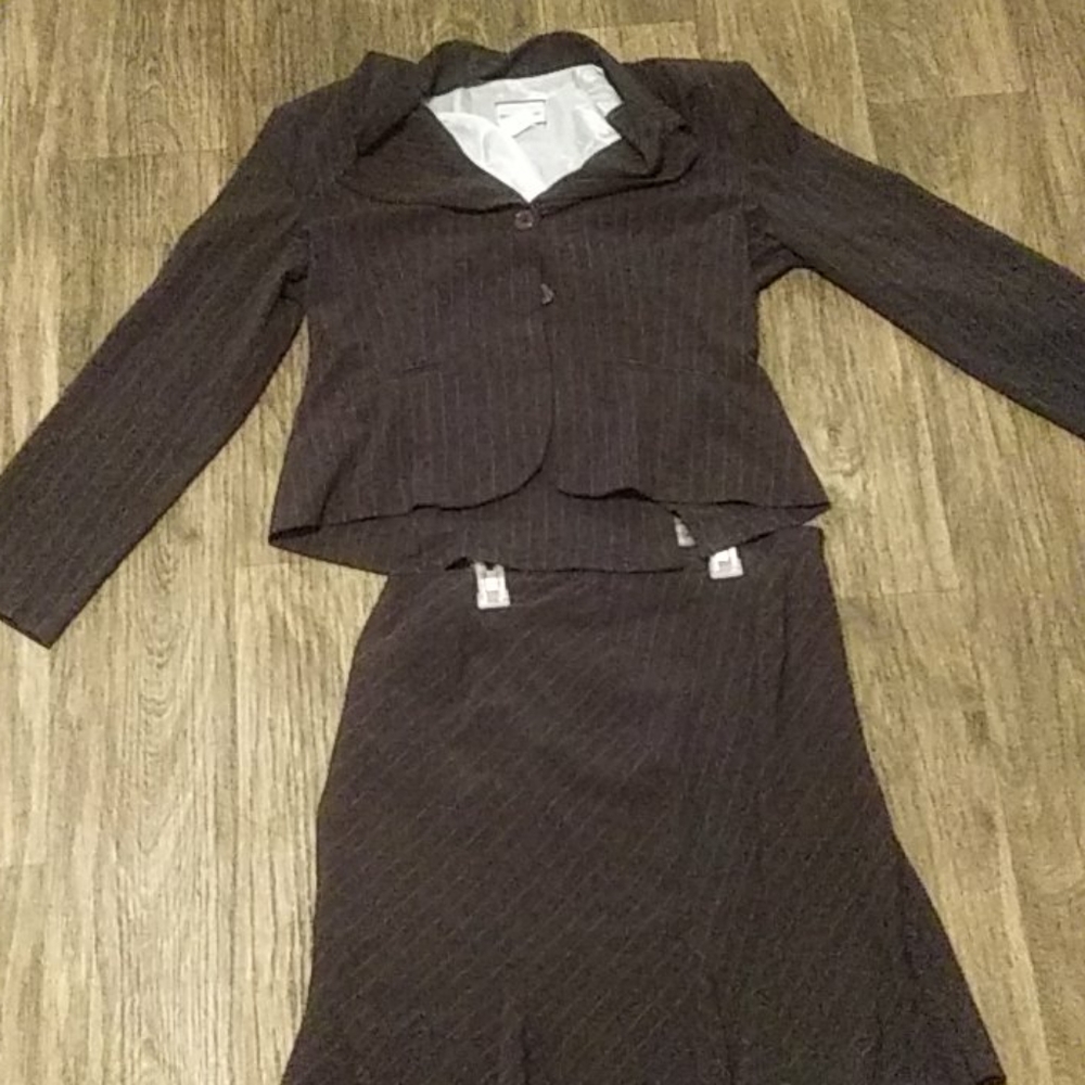 COPY - Blue sports coat with skirt and scarf